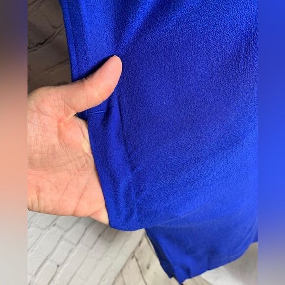 🆕 J CREW | Blue Key Hole Neck Shift Dress Size Small - Picture 3 of 5